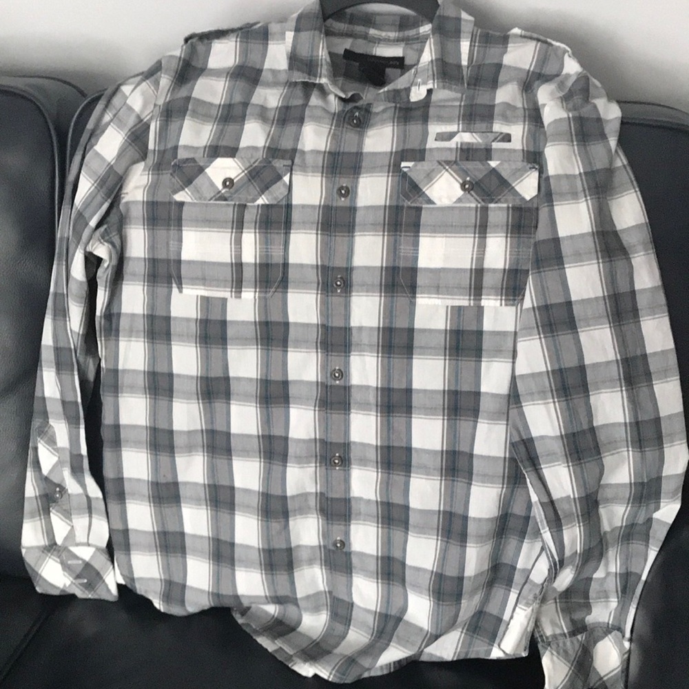 double pocket button down | plaid